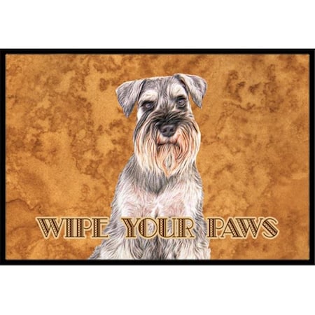 Carolines Treasures Carolines Treasures KJ1220JMAT Schnauzer Wipe your Paws Indoor or Outdoor Mat KJ1220JMAT